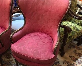 Fanback Chairs Horsehair cushion