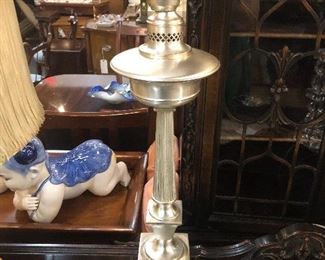Vintage Silver Lamp
