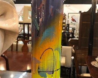 Studio art signed vase