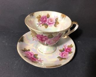 Pink Flower Tea Cup