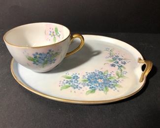 Tea Cup Luncheon Plate Set 