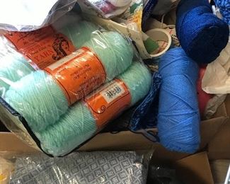 YARN...SO MUCH YARN...boxes full!