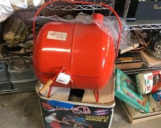 Two vintage Little Pal Portable Charcoal grills