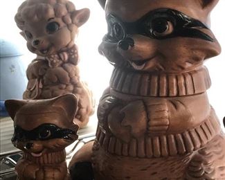 Yes, Raccoon cookie jar and other
