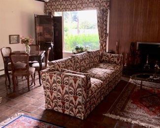 Pair of sofas (Card table not for sale) 