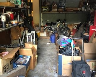 Garage with tools