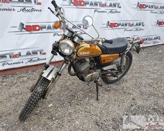 51:
1973 Yamaha 175
1973 Yamaha 175. Has keys. VIN - CTI-120639
Selling on Non-Op status. DMV fees: $36 and $70 doc fee
Sold on Application for Duplicate Title.
Year: 1973
Mileage: 3,349