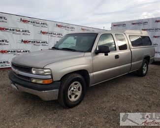 76: 2000 Chevy Silverado 1500 Extended Cab Long Bed, See Video!
Year: 2000
Make: Chevrolet
Model: Silverado
Vehicle Type: Pickup Truck
Mileage: 87,147
Plate: 6F14261
Body Type: 3 Door Cab; Extended
Trim Level: Base; LS; LT
Drive Line: RWD
Engine Type: V8, 5.3L
Fuel Type: Gasoline
Horsepower:
Transmission: Automatic
VIN #: 1GCEC19T0YE271882
Features and Notes: Cold A/C, Like new Goodyear tires all around
DMV fees: $15 and $70 doc fees