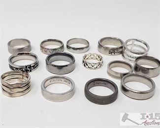 746: 19 Rings Some Tungsten and Sterling Silver
This lot features 19 different rings, mostly sterling silver and a couple of Tungsten carbide steel rings. This lot has a little bit of everything you want in sterling silver rings!
OS19-018517.54 2 of 2