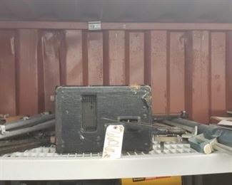 6606: Vintage bell & howell flimosound projector and various tripods
AWESOME FIND!! Here is a vintage (1934-1940) Bell & Howell Flimosound “Utility” 16mm sound-on-film projector, Design 156 Model V, 118V 11amps including several various tripod