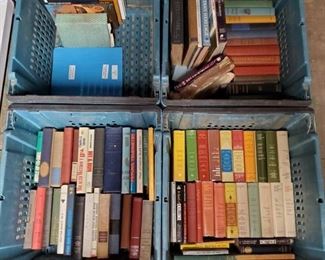 6635:
Four Totes of Books
Four totes of various books, novels, stories, fiction & non-fiction, cultural and religious literature, historic automobile books – a little bit of something for everyone in here!