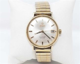815:
14k GF Omega Seamaster De Ville Watch
14k GF(goldfilled)Omega Seamaster De Ville Watch measures approx 30mm. Does tick.