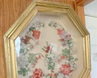 Morning wreath with small frozen charlotte inside