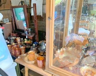 Sooooo much carnival glass, photo only shows a little.