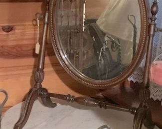 Dresser top victorian mirror