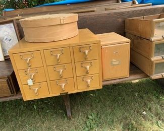 Oak file cabinets