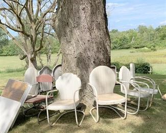 Metal outdoor chairs