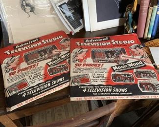 Admiral Television studio promotion toy kit for children 1953 by Walt Disney Productions.