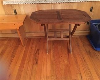 Small folding side table or plant stand
