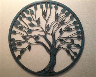 Metal tree art