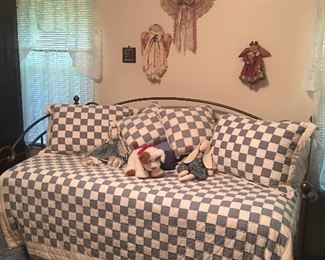 Brass day bed - twin pillow top mattress included