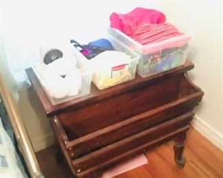 Magazine rack side table