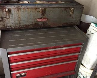             2 CRAFTSMAN TOOL BOXES W/ TOOLS