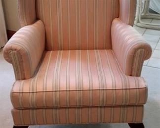 Four matching Hickory KayLyn Wing Back armed chairs in excellent condition!