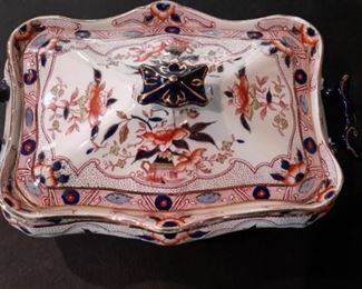 Burleigh Ware dish with lid matching pair!