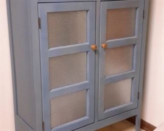 Country style blue pie safe, like new.