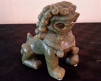 Vintage Jade hand carved Fu Dog.