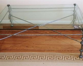 FRANCESCO MOLON (GIEMME STILE) glass top coffee table made in Italy! Fine furnishings!