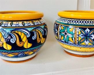 Hand painted Italian pottery
