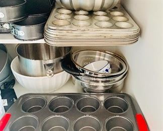 Kitchen full of baking cookware!