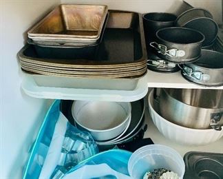 Kitchen full of baking cookware!