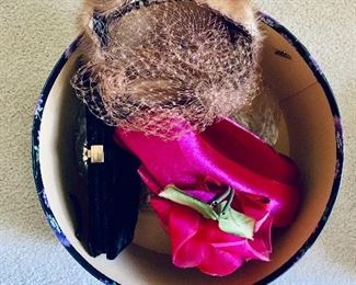 Vintage hats and bags