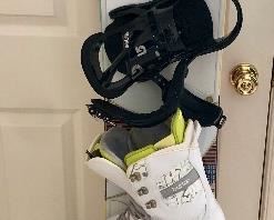 Burton snow board, with bindings and boots