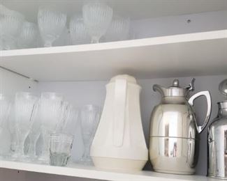 glassware and servers