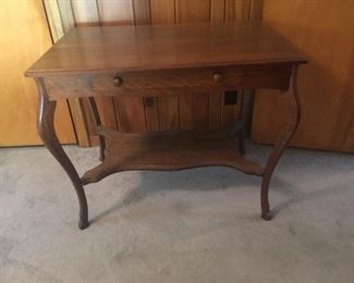 Oak library table