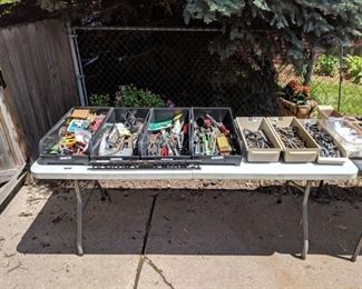 Bin's with tools