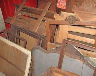 Many picture frames, dresser framed mirrors and separate mirrors too.