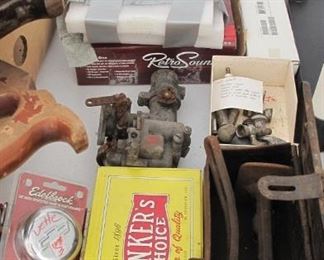 Vette 70s original radiom some older car parts.