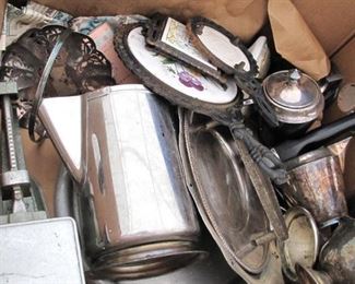 Silver plate.