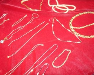 14k Italian gold, some 585, some 12K