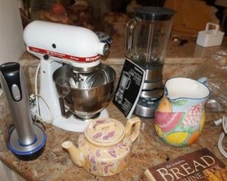 KitcheAide mixer, Electric corkscrew, blenders and more