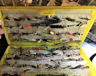Box of fishing flies