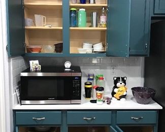 Kitchen and microwave