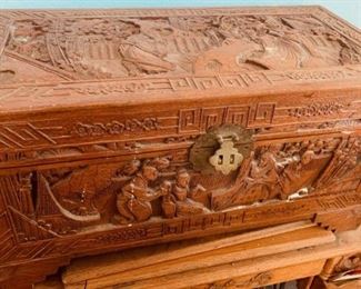 OLD Chinese carved chest.