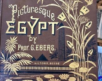 Volume 1 of 2-Volume Fact/History/Souvenir book on Egypt published 1888. VERY GOOD condition, both volumes. 