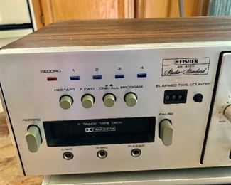 Fisher 8-track and cassette player, GOOD condition. 